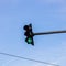 Traffic light with green light. Traffic light signal semaphore isolated