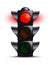 Traffic light on red