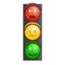 Traffic light smiley vector