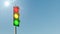 Traffic light symbol for German coalition of SPD, FDP and Greens