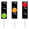 Traffic light, traffic lamp, semaphore illustration, icon