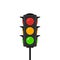 Traffic light vector icon signal. Stoplight isolated illustration sign red green and yellow