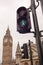 Traffic light at Westminster, London