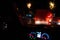 traffic lights cars at night city roads