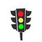 Traffic lights icon. cartoon design. vector graphic