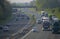 Traffic on the M6 Motorway near Carlisle Cumbria England UK