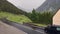 Traffic on mountain road in timelapse, Norway