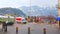 Traffic in old town, Bad Ischl, Salzkammergut, Austria