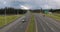 Traffic on the Pan-American Highway in Ecuador