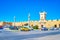 The traffic on Plaza de la Constiticion in Cadiz, Spain