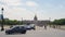 Traffic on the Pont bridge Alexandre III in Paris, France