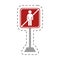 traffic prohibited man person icon