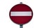 Traffic is prohibited, traffic sign isolated on white background. Red and white stop road sign