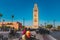 traffic in the road in front of Koutoubia mosque