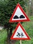 Traffic road signs