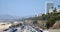 Traffic in Santa Monica beach