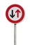 Traffic Sign give way isolated