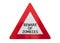 Traffic sign isolated - Beware of zombies