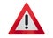 Traffic sign isolated - Exclamation mark