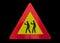 Traffic sign isolated - Smartphone zombies