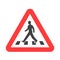 Traffic sign pedestrian