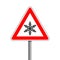 Traffic sign, Snow ahead traffic sign