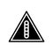 traffic signal road sign glyph icon vector illustration