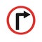 Traffic signal turn right please go right