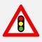 Traffic signals road sign
