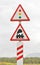 Traffic signs of , level crossing