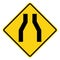 Traffic Signs,Warning Signs,Road narrows on both sides