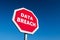 Traffic stop sign warning against data breach which compromises security and privacy