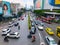 Traffic on Sukhumvit road, business area, Bangkok.