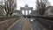 Traffic under the Triumphal Arch in Parc du Cinquantenaire, timelapse