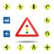 trafic lights icon. set of road signs icon for mobile concept and web apps. colored trafic lightsz icon can be used for web and