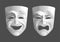 Tragicomic Theater Masks