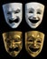 Tragicomic Theater Masks