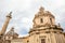 Traian column and Santa Maria di Loreto in Rome