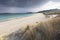 Traigh na Beirigh beach at Neep on the Isle of Lewis in Scotland.