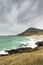 Traigh an Taoibh Thuath Beach on the Isle of Harris in Scotland.