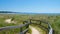 Trail along the beach in Kiptopeke State Park, Virginia