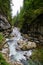 Trail along the breitach gorge