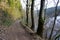 Trail along the river Ruhr near Monschau