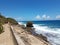 trail and beach outside the Guajataca tunnel in Isabela, Puerto Rico