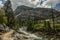 Trail Bends Around Corner Along the Rushing Tuolumne River