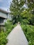 Trail boardwalk in Theodore Roosevelt Island in Washington, DC