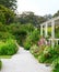 Trail in the garden near Kemp House in New Zealand