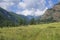 The trail goes to the Altai Mountains in Russia landscape