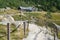 Trail at lake nearby Samotnia mountain hostel.