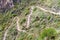 Trail leading to the ancient Inca`s ruins